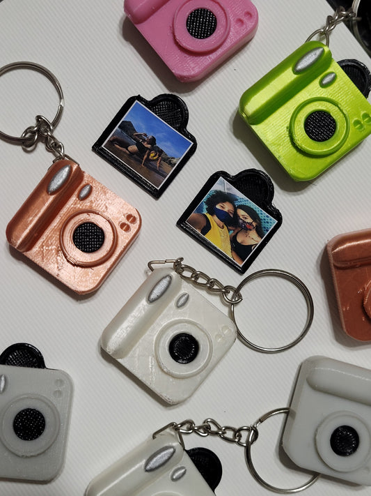 Cámara llavero porta fotos personalizado