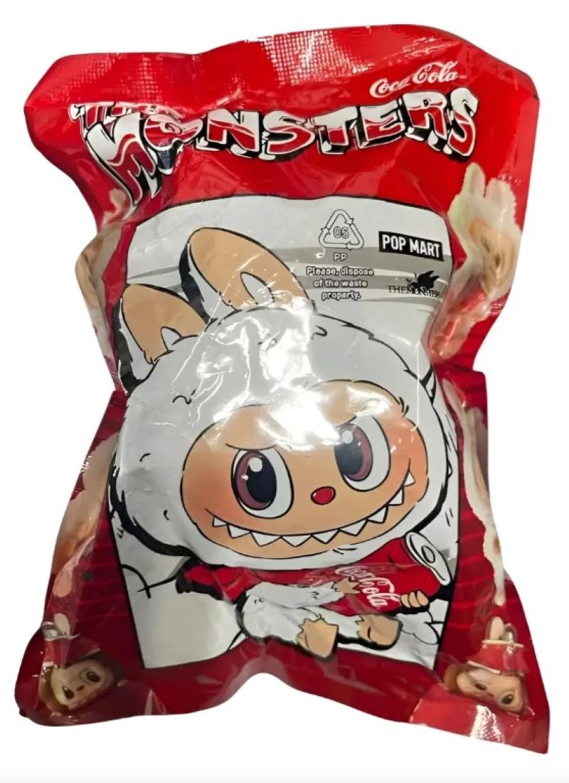 Peluche Labubu Cocacola. Llavero